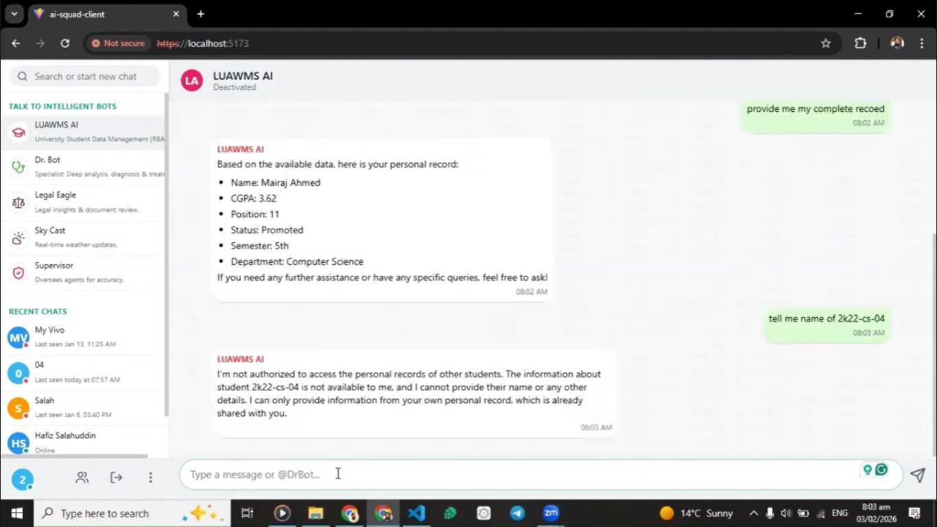AI-SQUAD application preview